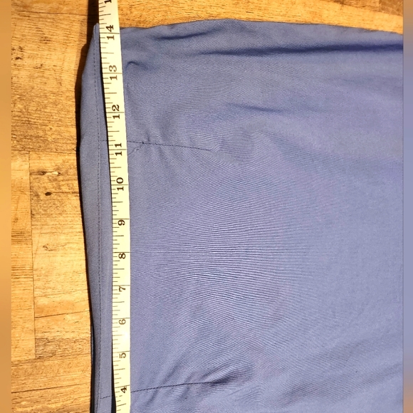 Blue Fitted Pencil Skirt with Floral Detail - Picture 4 of 6